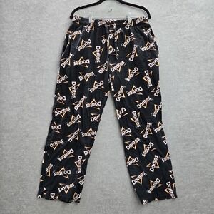 Mad Engine Men Sleepwear M Black Pajama Pants Graphic Print Doritos Logo Button